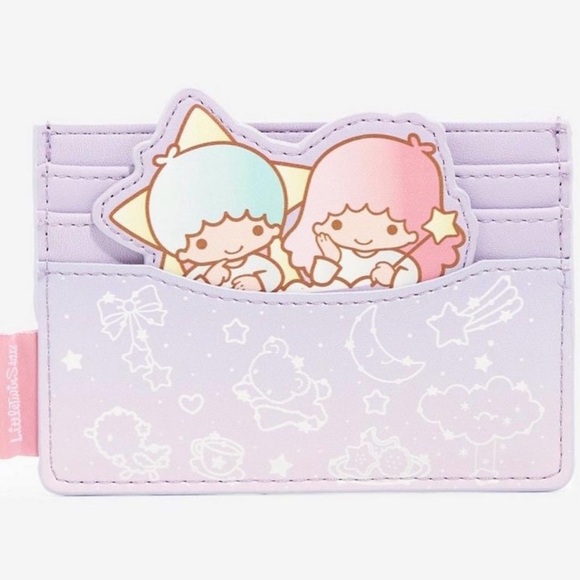 Sanrio Loungefly Little Twin Stars Mini Backpack & Cardholder Set, NWT. - Picture 8 of 8